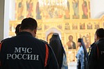 Молебен перед иконой Божией Матери «Неопалимая Купина» с участием личного состава МЧС